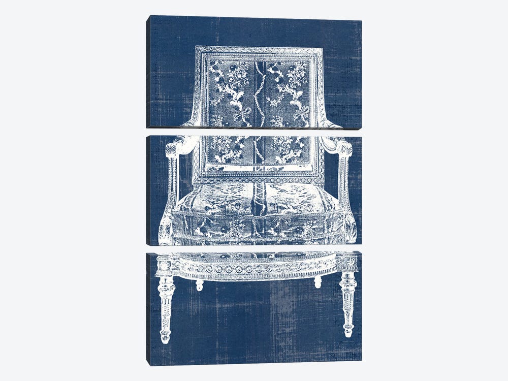 Antique Chair Blueprint VI 3-piece Art Print