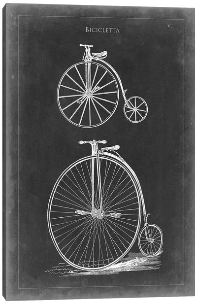 Vintage Bicycles I Canvas Art Print