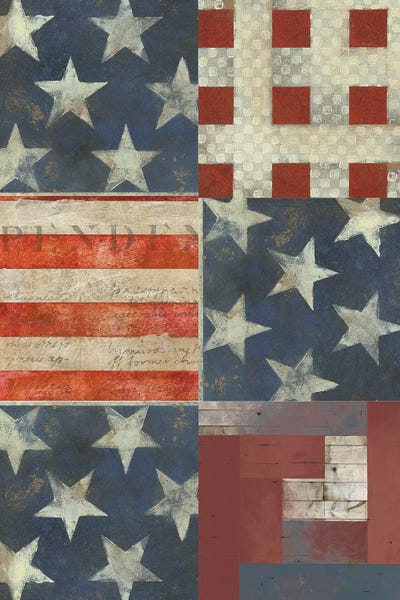 American Flags: American Quilt E by Vision Studio