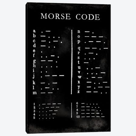 Morse Code Chart Canvas Print #VSN598} by Vision Studio Canvas Artwork