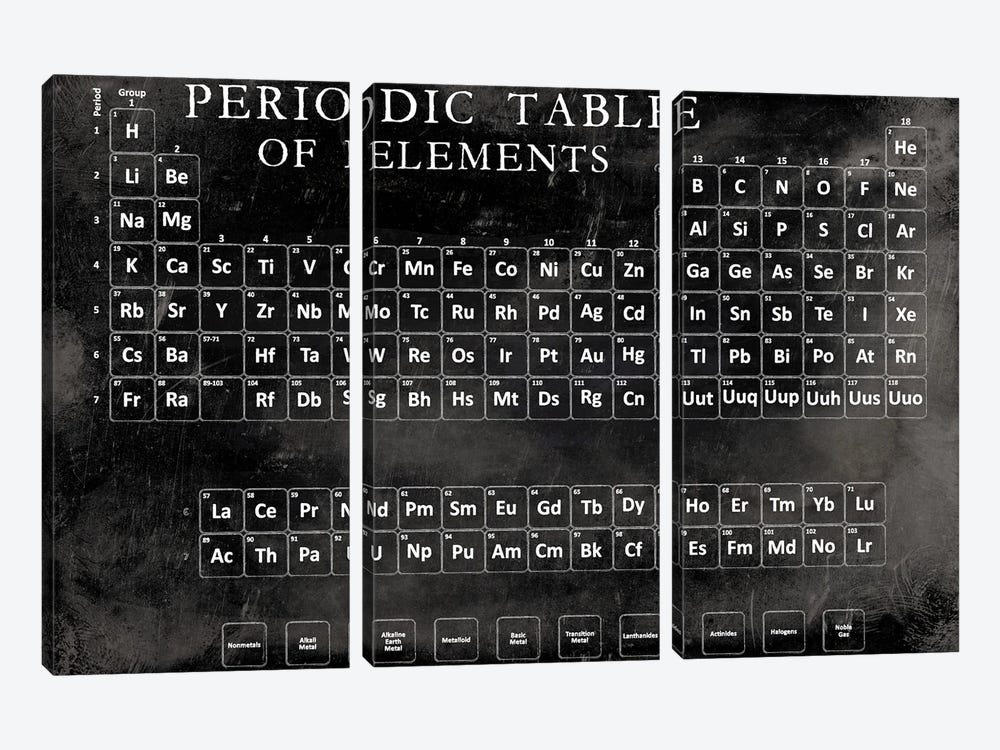 Periodic Table by Vision Studio 3-piece Canvas Print