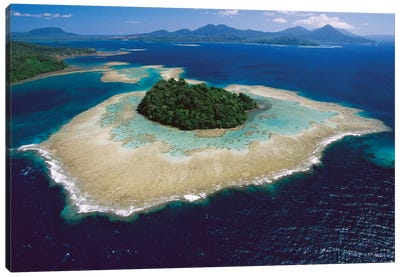 Coral Reefs And Islands, Kimbe Bay, West New Britain Island, Papua New Guinea Canvas Art Print