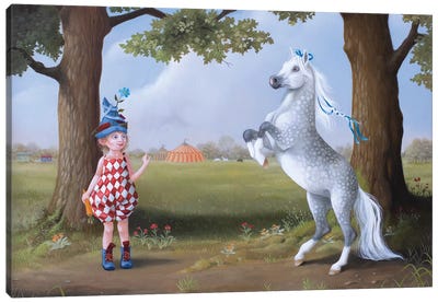 Circus Pony Canvas Art Print - Suzan Visser