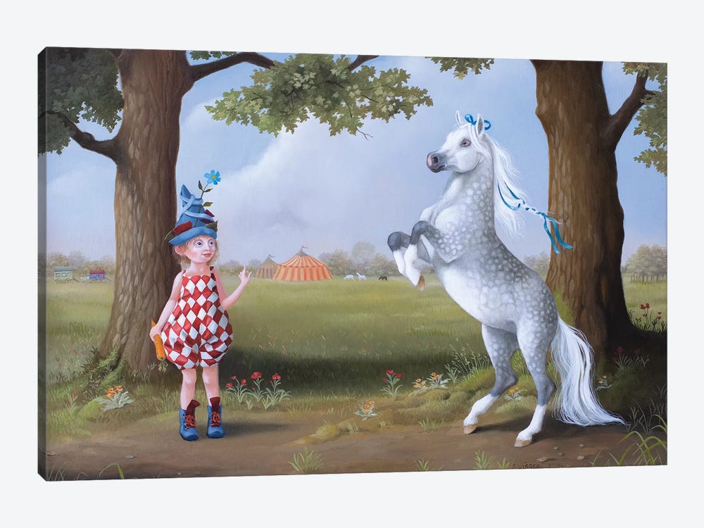 Circus Pony by Suzan Visser 1-piece Canvas Art Print