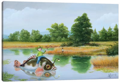 Lanternfish Canvas Art Print - Suzan Visser