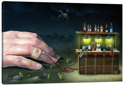 Mosquito Bar Canvas Art Print - Suzan Visser