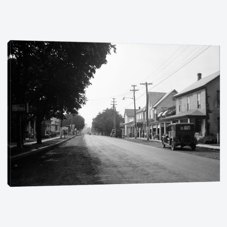 1930s Jennerstown Pennsylvania Looking Down The Main Street Of This Small Town Canvas Print #VTG102} by Vintage Images Art Print