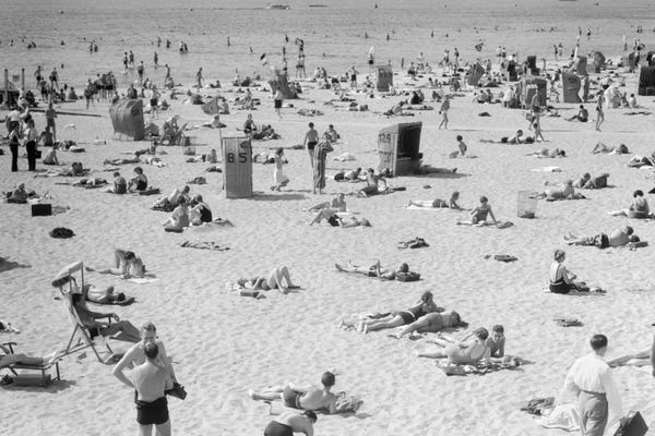 1930s Lake Shore Beach Berlin Germany
