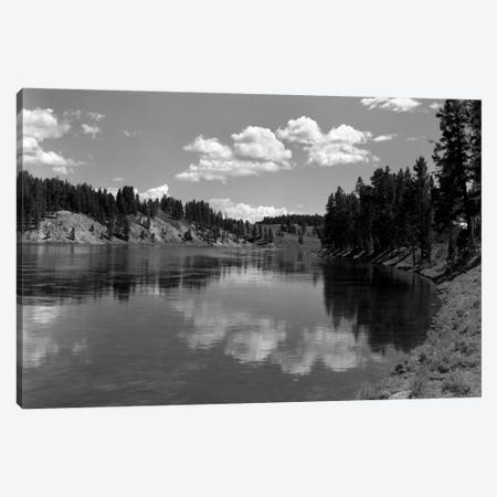 1930s Mountain Lake Yellowstone National Park Wyoming Canvas Print #VTG109} by Vintage Images Art Print