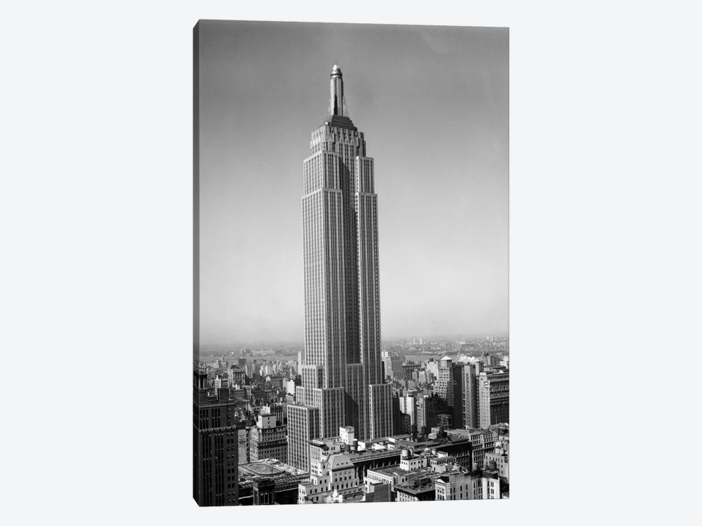 1930s New York City Empire State Building Full Length Without Antennae by Vintage Images 1-piece Art Print