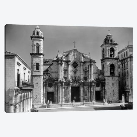 1930s-1940s Columbus Cathedral Built In 1777 Havana Cuba Canvas Print #VTG148} by Vintage Images Art Print