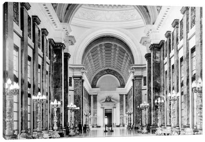 1930s-1940s Interior Main Hall Salon de Pasos Perdidos Of Capitol Building Havana Cuba Canvas Art Print - Arches