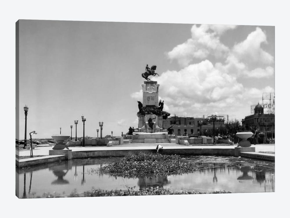 1930s-1940s Pond By Monument To General Maceo Havana Cuba by Vintage Images 1-piece Canvas Artwork