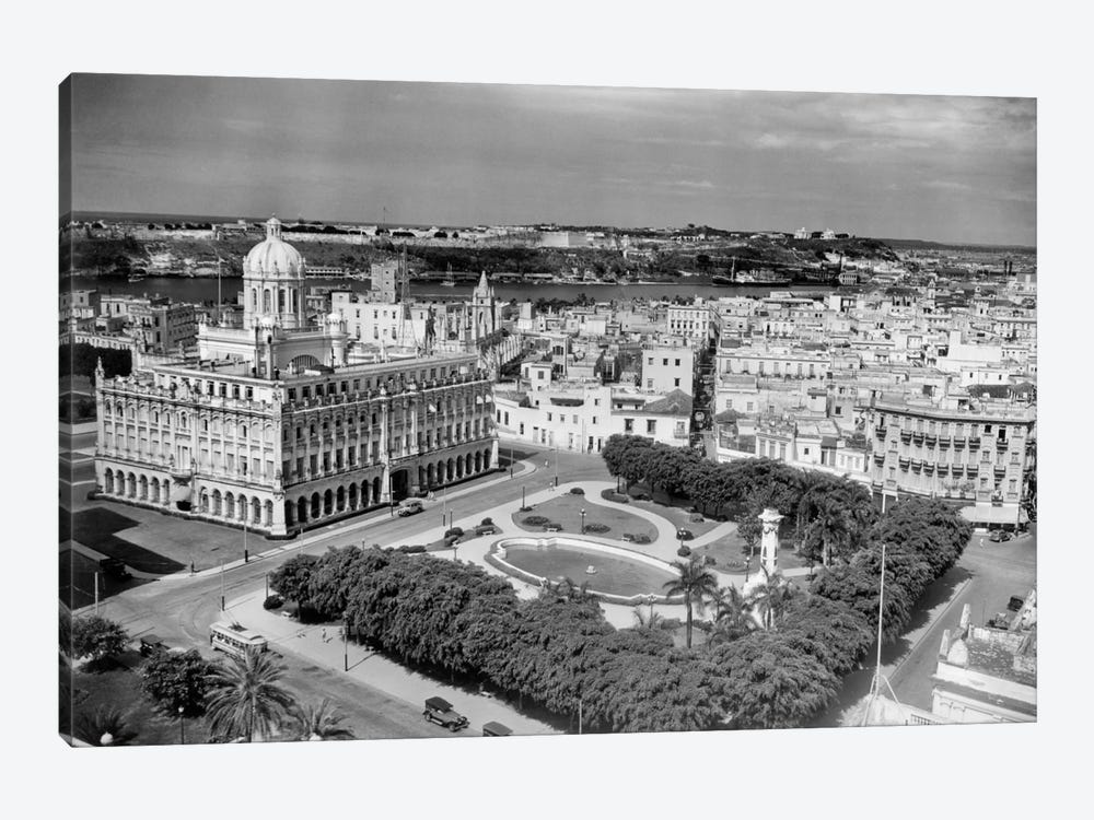 1930s-1940s Presidential Palace Seen From Sevilla Hotel Havana Cuba by Vintage Images 1-piece Canvas Art Print