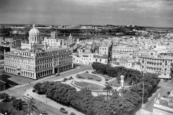 Vintage & Retro Photography: 1930s-1940s Presidential Palace Seen From Sevilla Hotel Havana Cuba by Vintage Images