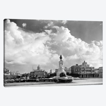 1930s-1940s Skyline Of Monument To Maxima Gomez In Center Dramatic Sky Clouds Havana Cuba Canvas Print #VTG169} by Vintage Images Canvas Art Print