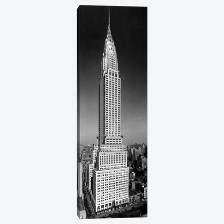 1930s-1940s Tall Narrow Vertical View Of Art Deco Style Chrysler Building Lexington Ave 42nd Street Manhattan New York City USA Canvas Print #VTG175} by Vintage Images Canvas Print