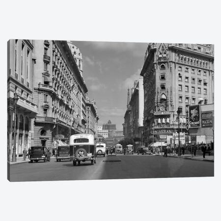 1930s-1940s The Diagonal Norte Or The Avenida Roque Saenz Pena Buenos Aires Argentina Canvas Print #VTG178} by Vintage Images Canvas Artwork