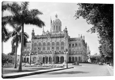 1930s-1940s The Presidential Palace Havana Cuba Canvas Art Print - Havana