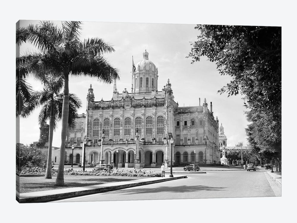 1930s-1940s The Presidential Palace Havana Cuba by Vintage Images 1-piece Canvas Wall Art