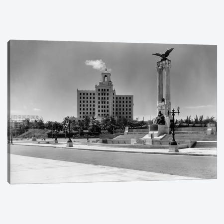1930s-1940s Uss Maine Monument And National Hotel Havana Cuba Canvas Print #VTG184} by Vintage Images Canvas Art