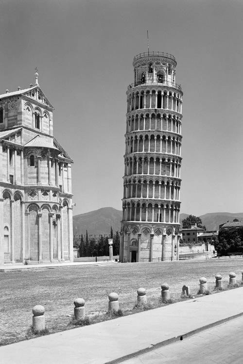 1940s Leaning Tower Pisa Tuscany Italy by Vintage Images wall art