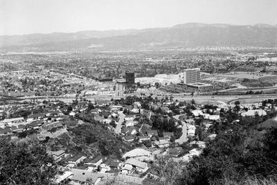 1940s View Overlooking Universal City Ca USA by Vintage Images canvas print