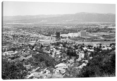 1940s View Overlooking Universal City Ca USA Canvas Art Print - Vintage Images