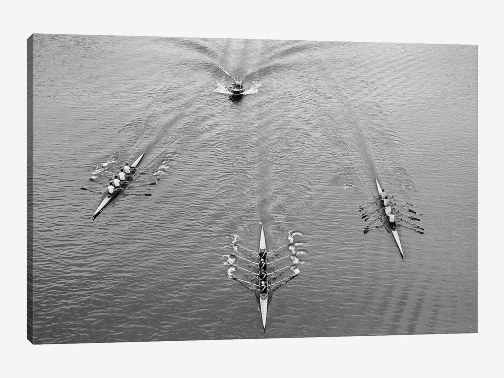 1950s Aerial View Of Rowing Competition by Vintage Images 1-piece Canvas Art