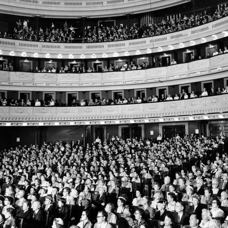 1950s Audience Sitting In Carnegie Hall New York City NY USA