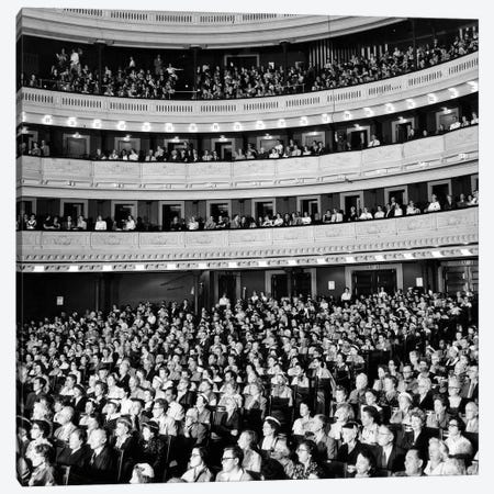 1950s Audience Sitting In Carnegie Hall New York City NY USA Canvas Print #VTG274} by Vintage Images Canvas Art