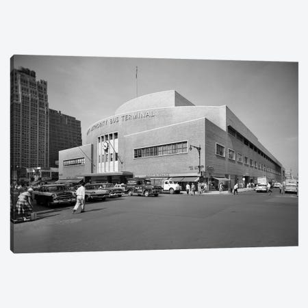 1950s Port Authority Bus Terminal 8th Avenue 40th And 41st Streets New York City USA Canvas Print #VTG334} by Vintage Images Art Print
