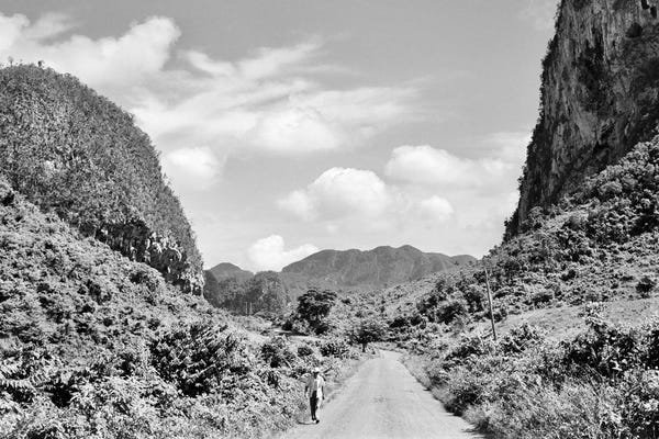 1950s Rural Road Outside Of Town Of Vinales In Pinar del Rio Province Cuba