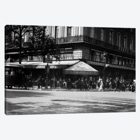 1920s Cafe de la Paix In The Grand Hotel Paris France Canvas Print #VTG34} by Vintage Images Canvas Artwork