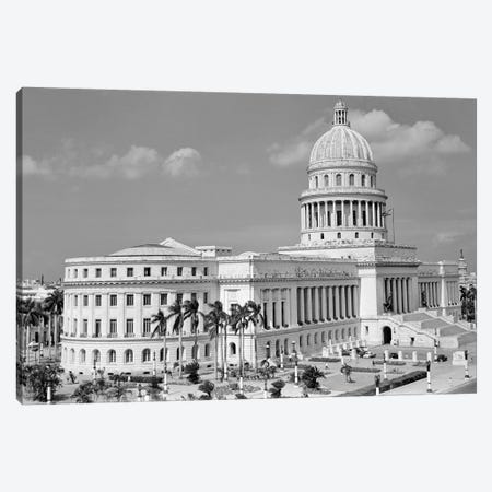 1950s The Capitol Building Havana Cuba Canvas Print #VTG353} by Vintage Images Canvas Wall Art