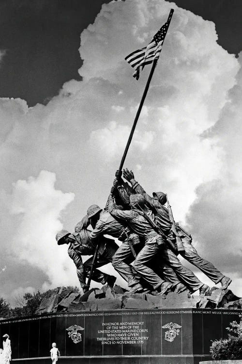 1950s USMC War Memorial Iwo Jima 1945 Washington Dc USA