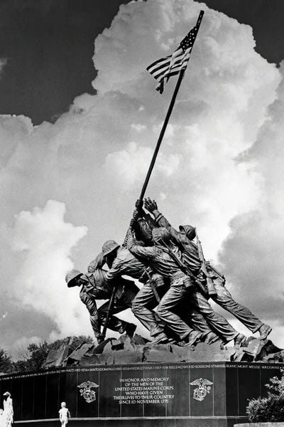 Sculptures & Statues: 1950s USMC War Memorial Iwo Jima 1945 Washington Dc USA by Vintage Images