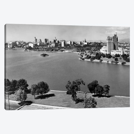 1950s With Lake Merritt In Foreground Skyline View Of Oakland California USA Canvas Print #VTG368} by Vintage Images Canvas Art Print