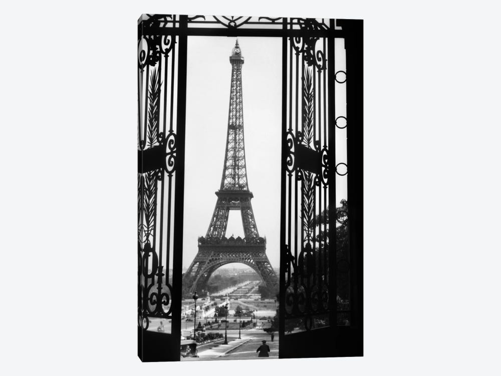 Download 1920s Eiffel Tower Built 1889 Seen From Troca Vintage Images Icanvas