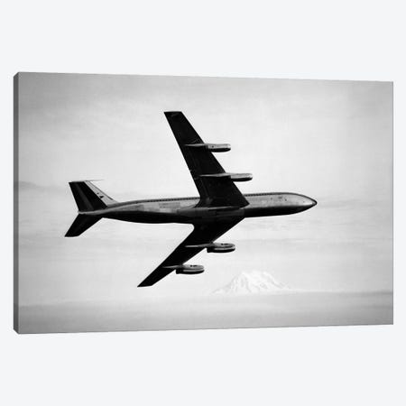 1950s-1960s Boeing 707 Jet Airplane Canvas Print #VTG371} by Vintage Images Canvas Artwork
