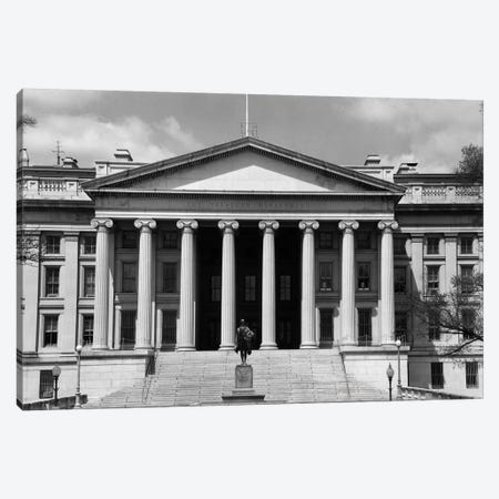 1950s-1960s Front Of The Treasury Building Washington Dc USA Canvas Print #VTG378} by Vintage Images Canvas Wall Art