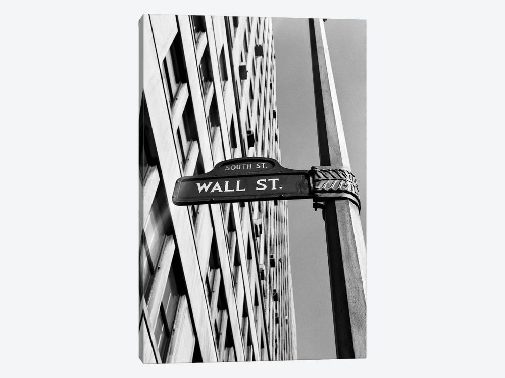 1950s-1960s Wall Street Sign by Vintage Images 1-piece Art Print