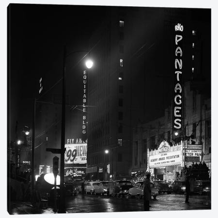 1953 Pantages Theater Academy Awards Ceremony First Televised Broadcast Los Angeles California USA Canvas Print #VTG390} by Vintage Images Canvas Wall Art