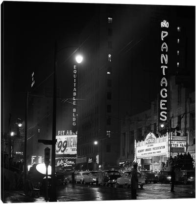 1953 Pantages Theater Academy Awards Ceremony First Televised Broadcast Los Angeles California USA Canvas Art Print - Vintage Images