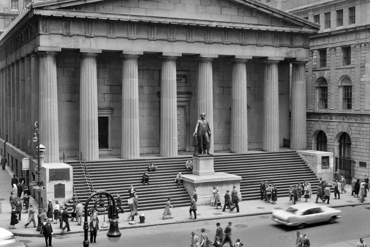 1958 Wall Street Federal Hall National Memorial New York City USA