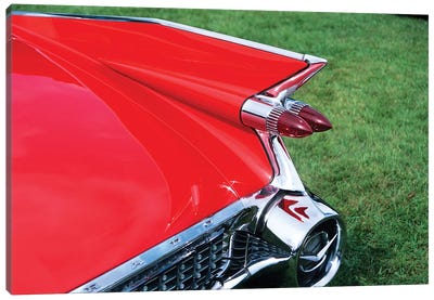 1959 Cadillac Tail Fin And Tail Light Canvas Art Print - Cadillac