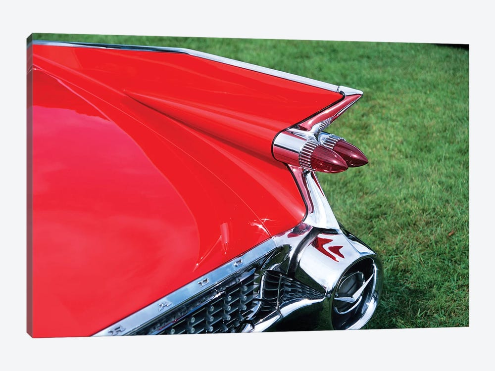 1959 Cadillac Tail Fin And Tail Light by Vintage Images 1-piece Canvas Wall Art