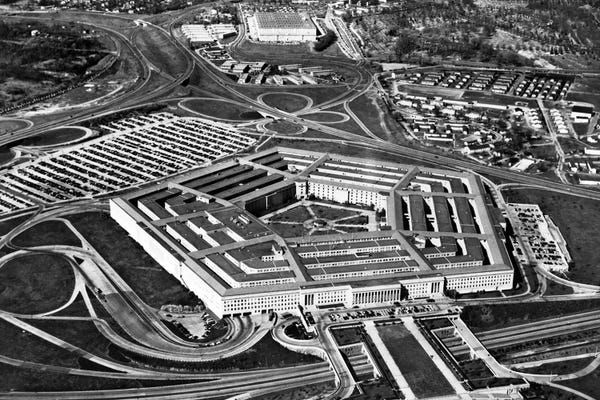 Virginia: 1960s Aerial View Of Army Pentagon And Navy Annex Arlington Virginia USA by Vintage Images
