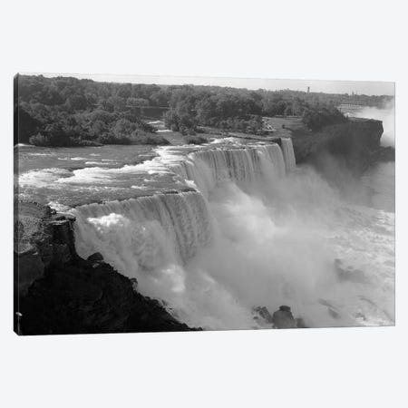 1960s American Falls Portion Of Niagara Falls New York USA Canvas Print #VTG398} by Vintage Images Canvas Wall Art