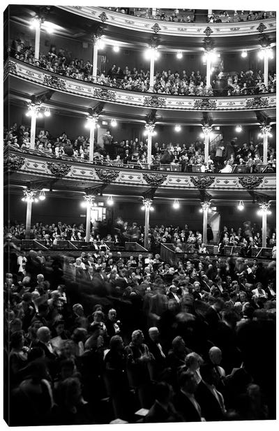 1960s Audience In Seats And Balconies Of The Academy Of Music Philadelphia Pennsylvania USA Canvas Art Print - Philadelphia Art